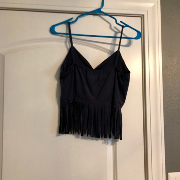 Fringe, Suede Top - Picture 3 of 4